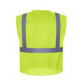 High-Visibility Vest, ANSI Class 2, Lime, 2XL, Hook-and-Loop, Bag of 10