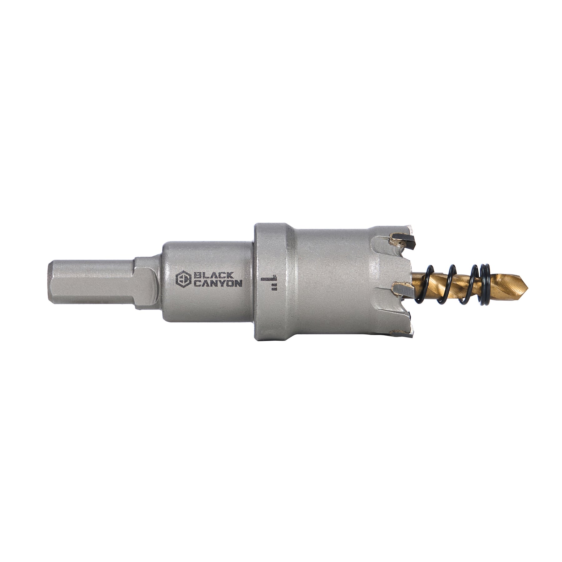 1" Carbide Hole Saw, 3/8" 3-Flat Shank, 1 pc