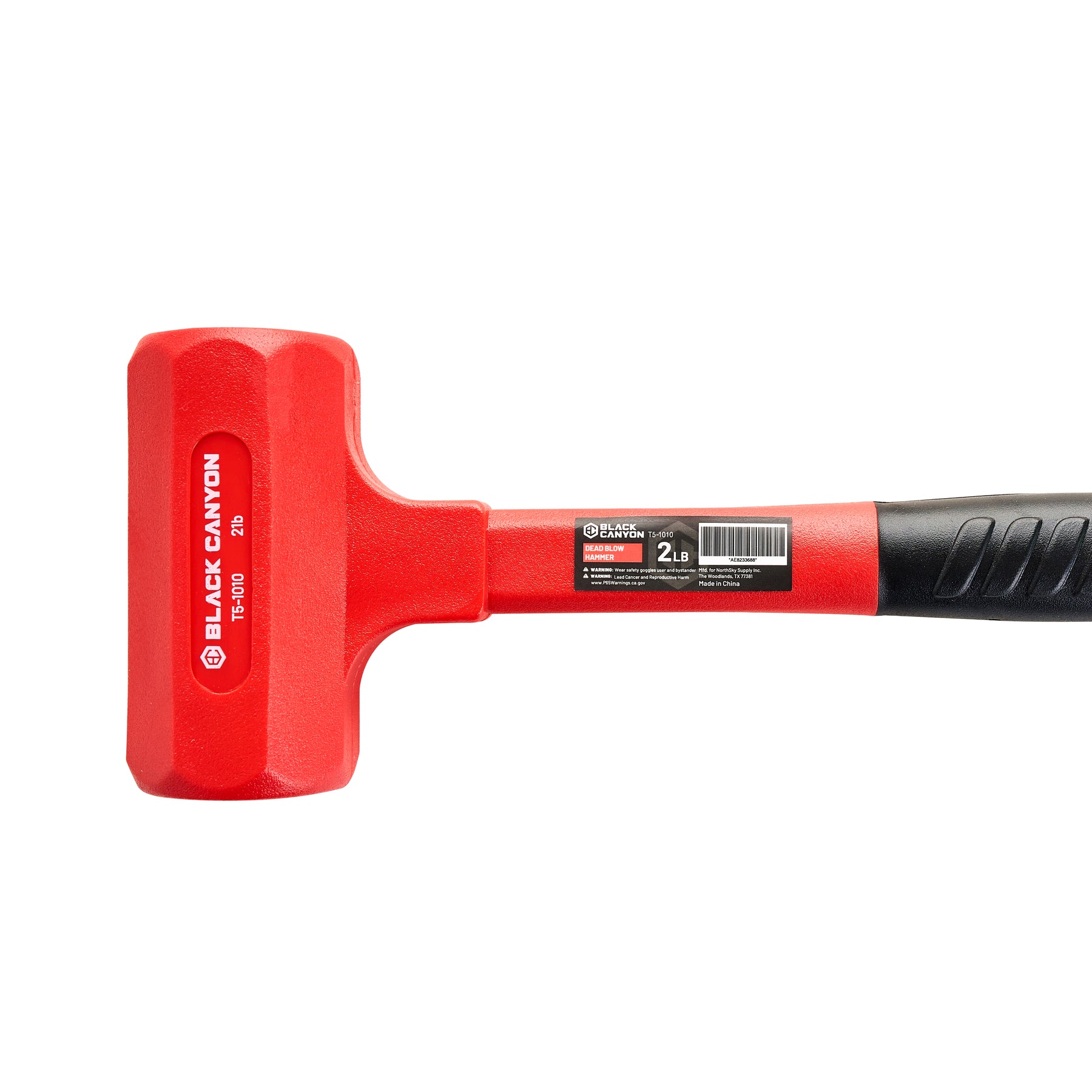 Dead Blow Hammer, 2 1/8-inch Face, PVC Head, 32oz