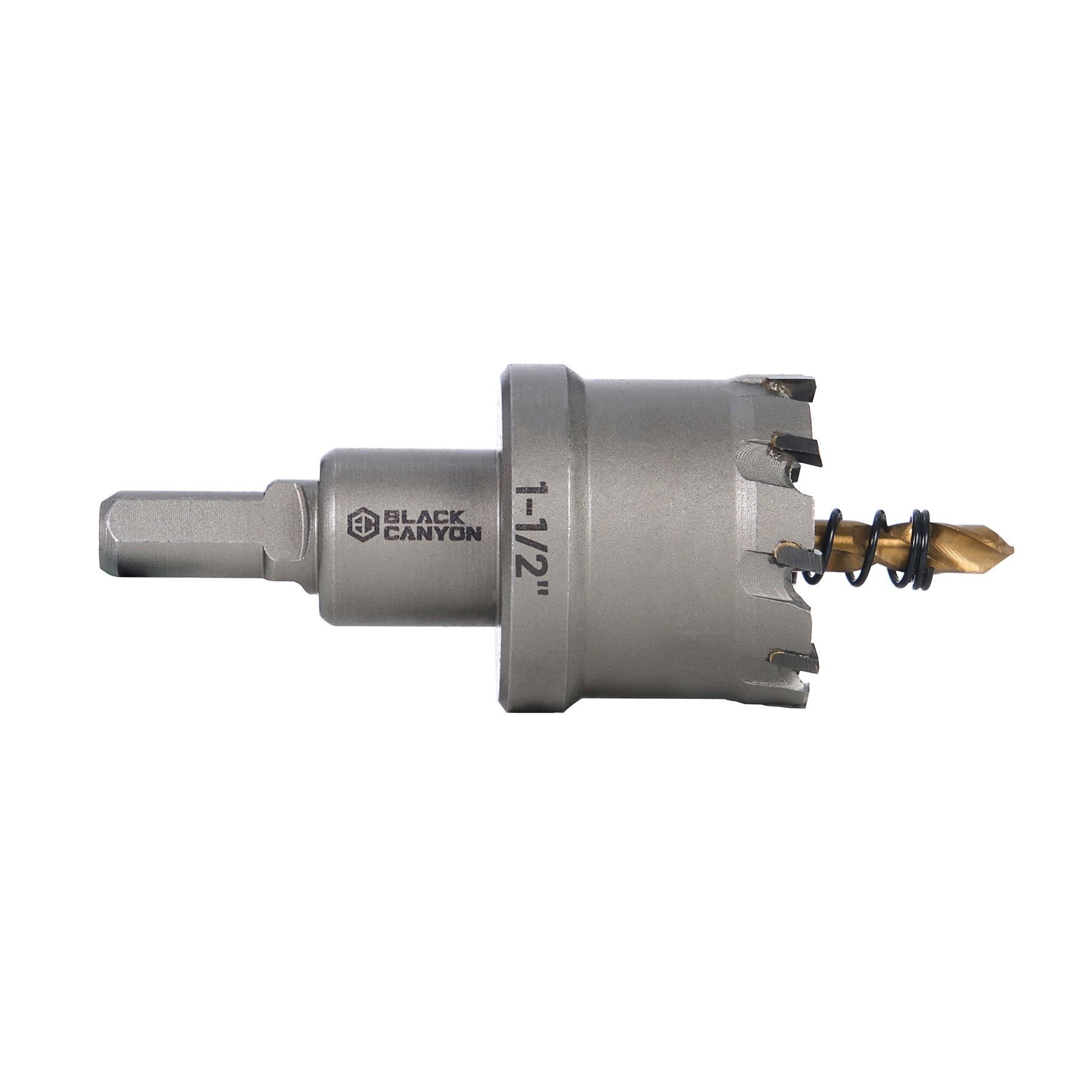 1-1/2" Carbide Hole Saw, 3/8" 3-Flat Shank, 1 pc