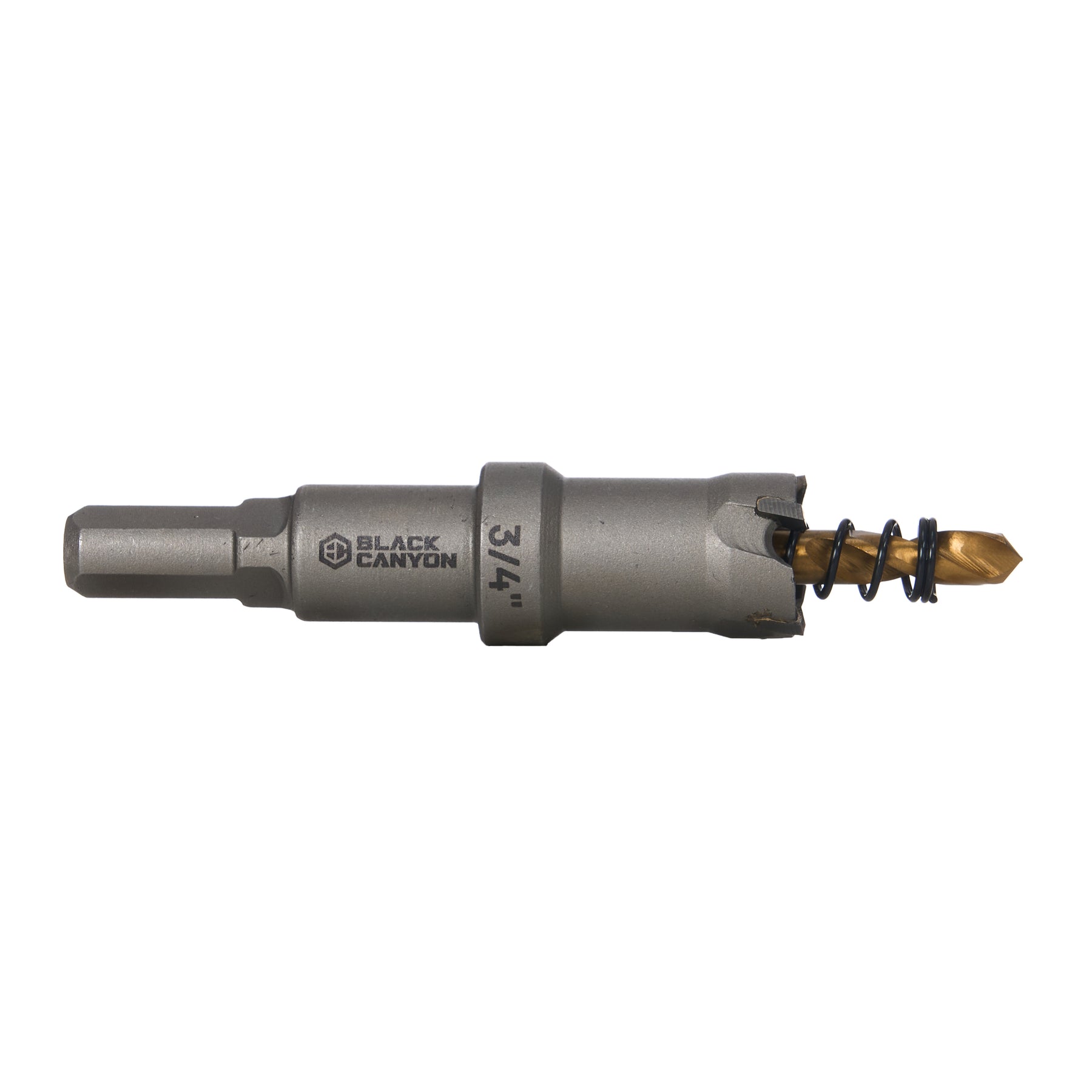 3/4" Carbide Hole Saw, 3/8" 3-Flat Shank, 1 pc
