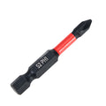 Impact Screwdriver Bits, Phillips PH1, 1/4" Shank, 2" Length, 15 pcs