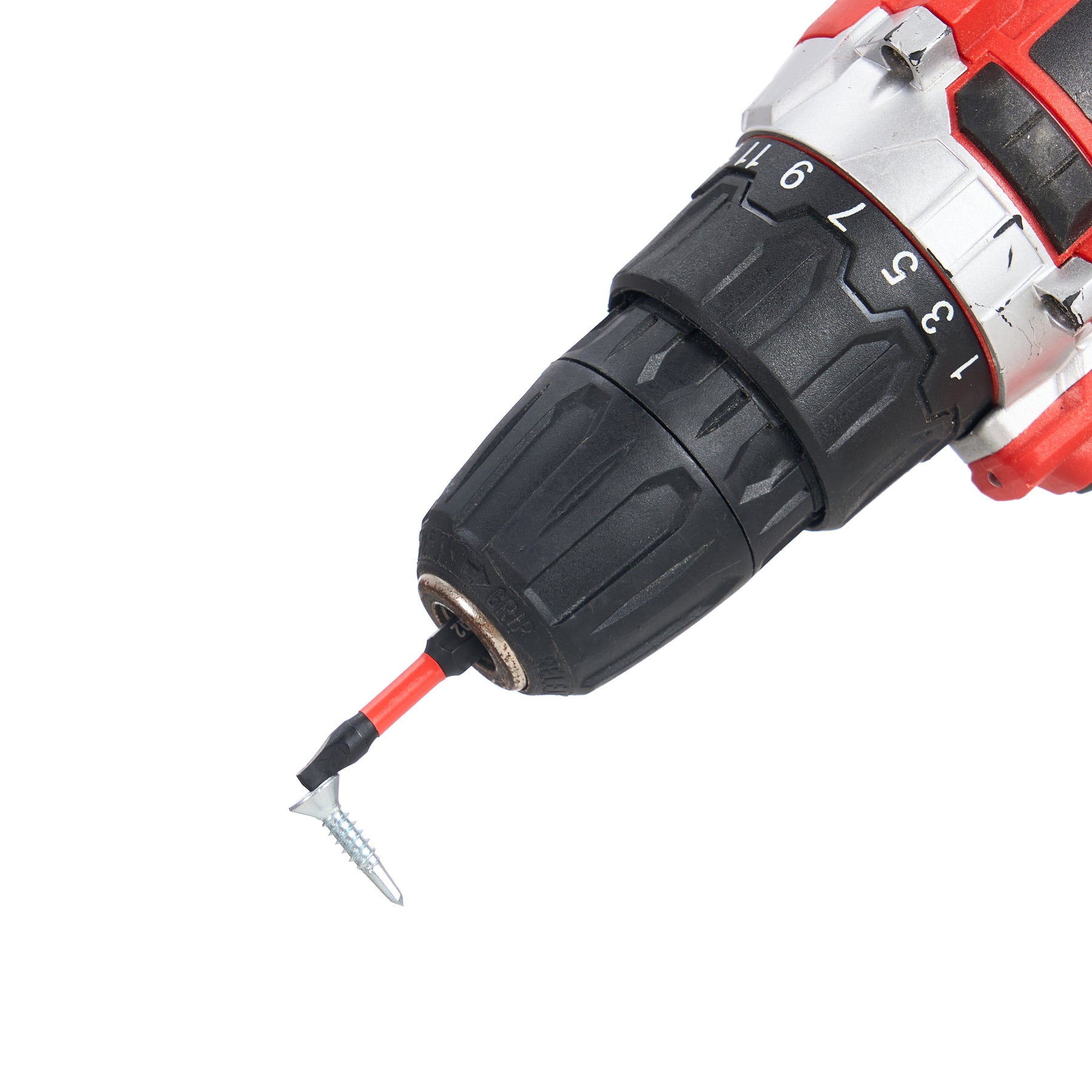 Impact Screwdriver Bits, Square SQ2, 1/4" Shank, 2" Length, 15 pcs
