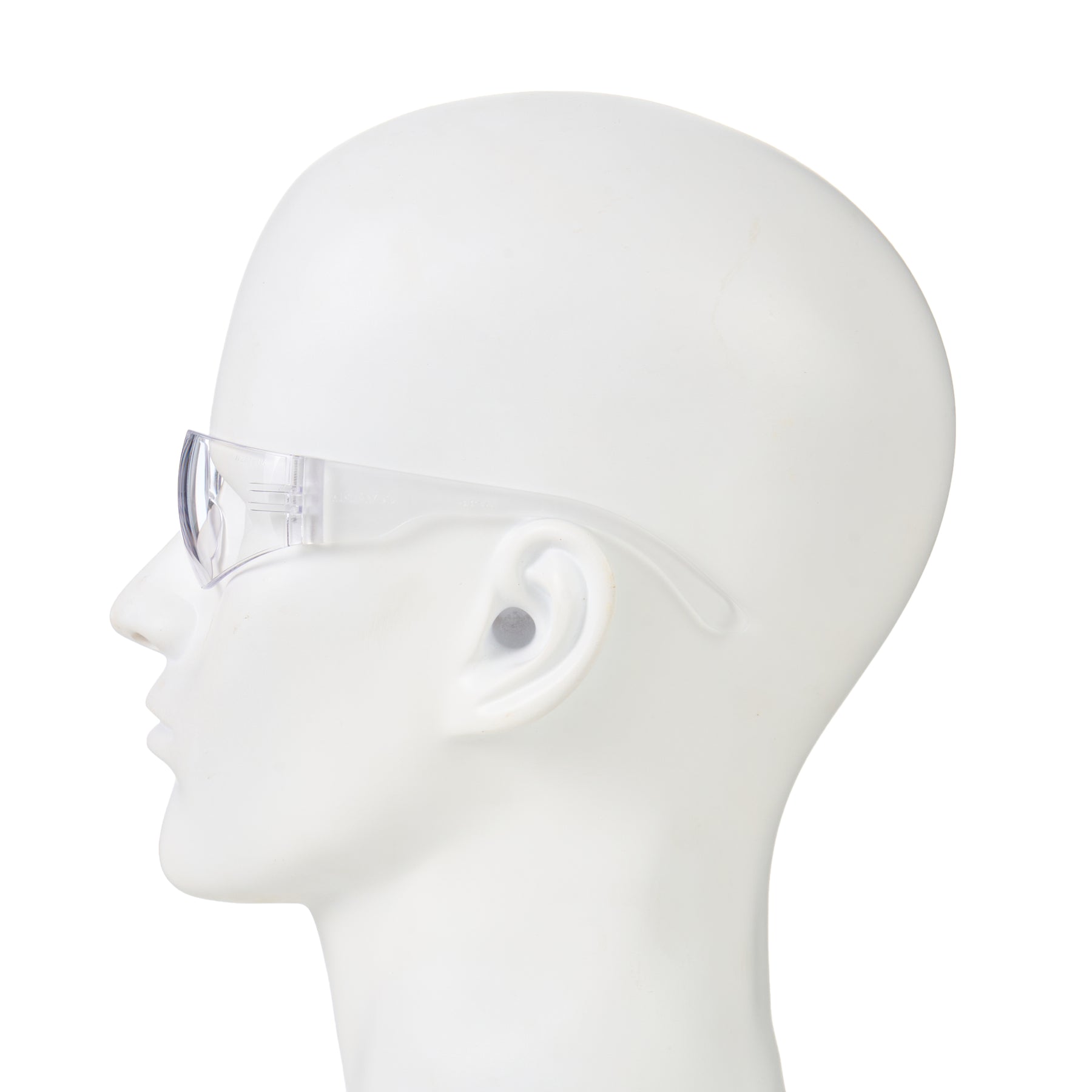 Frameless Safety Glasses, Anti-Scratch, Clear, Dispenser Box, 24 pairs