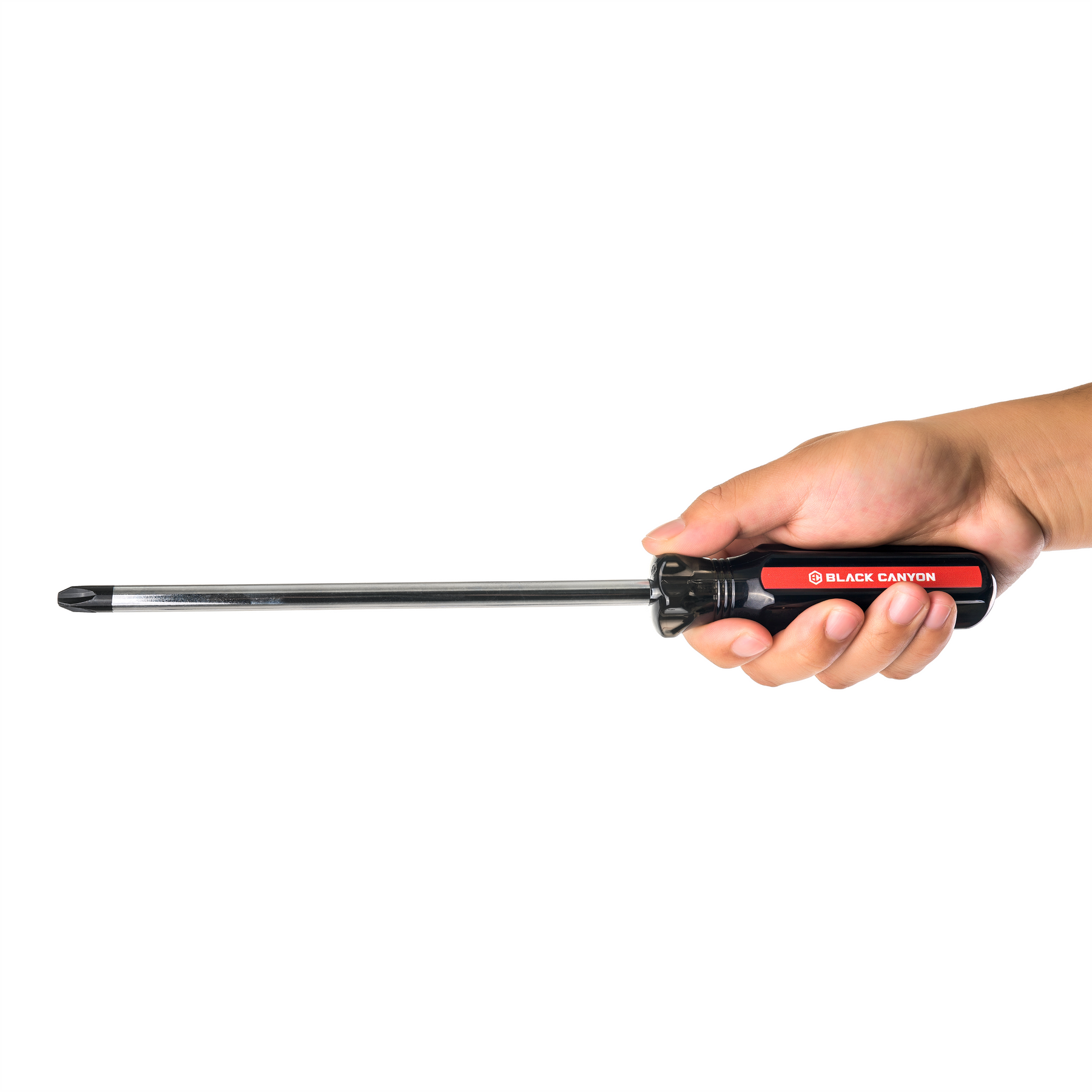 #4 Phillips Screwdriver, 8-inch Shank, Hard Handle