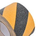 Anti-Slip Tape, Coarse, 2" Width, 60 Grit, 25 mil, Black/Yellow Stripe