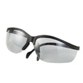 Safety Glasses, Anti-Scratch/Anti-Fog, Half-Frame, Black, 1 Pair