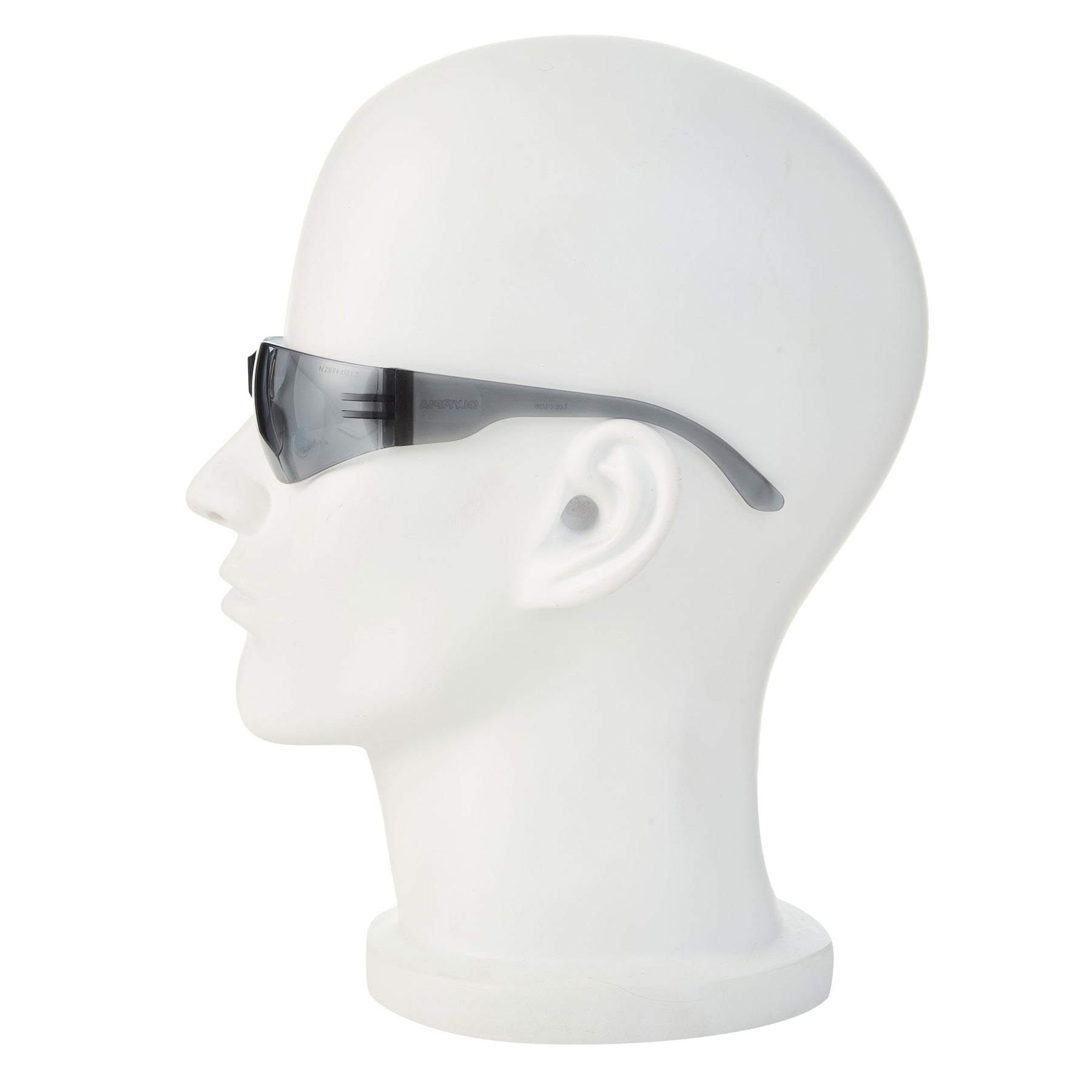 Safety Glasses, Anti-Scratch, Frameless, I/O Light Smoke, 12 Pairs