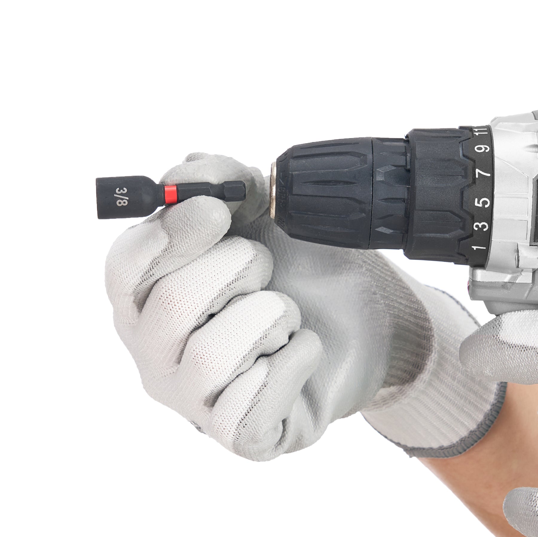 3/8 in Impact Nut Driver, 1/4 in Shank, 1-7/8 in Length, 1 pc