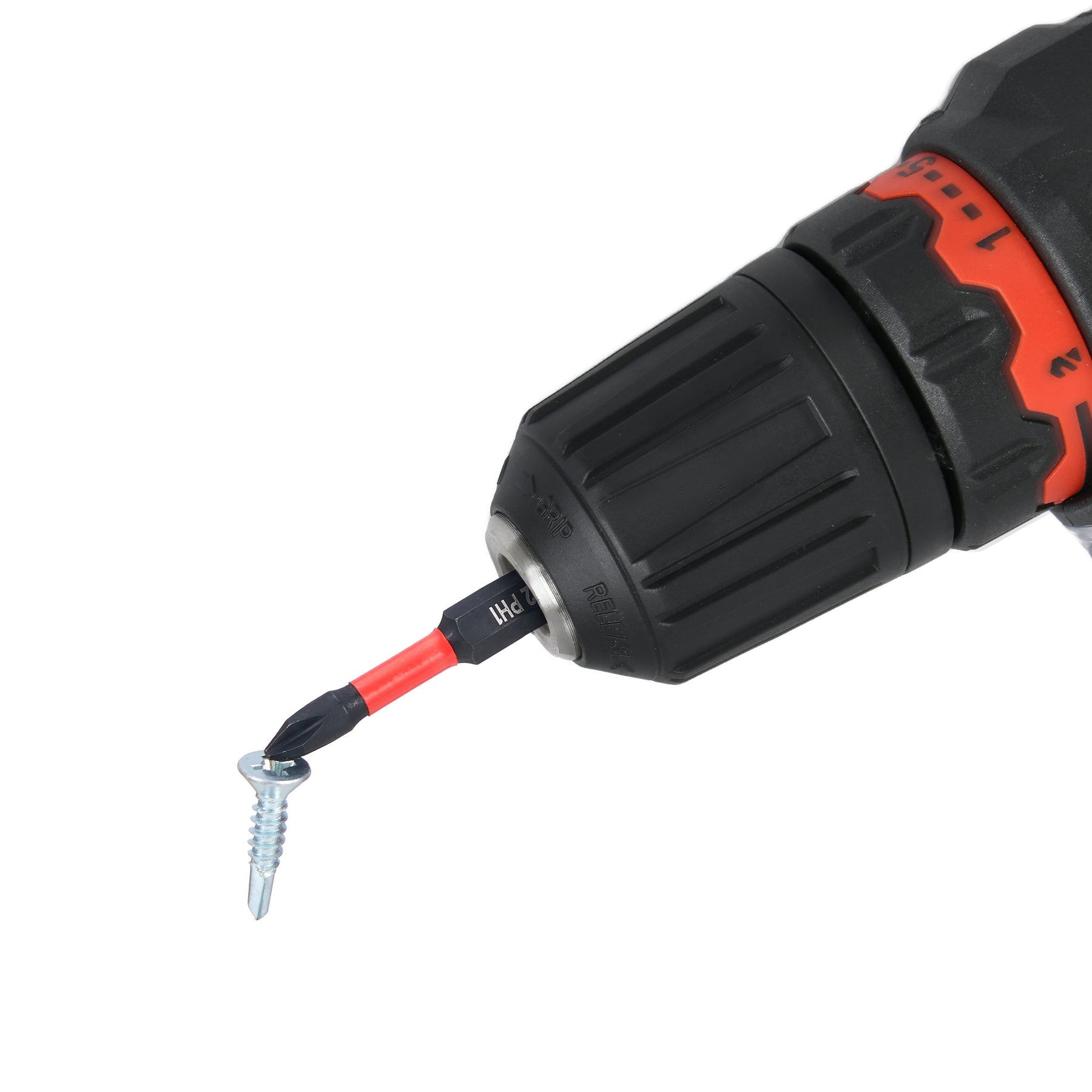 Impact Screwdriver Bits, Phillips PH1, 1/4" Shank, 2" Length, 15 pcs