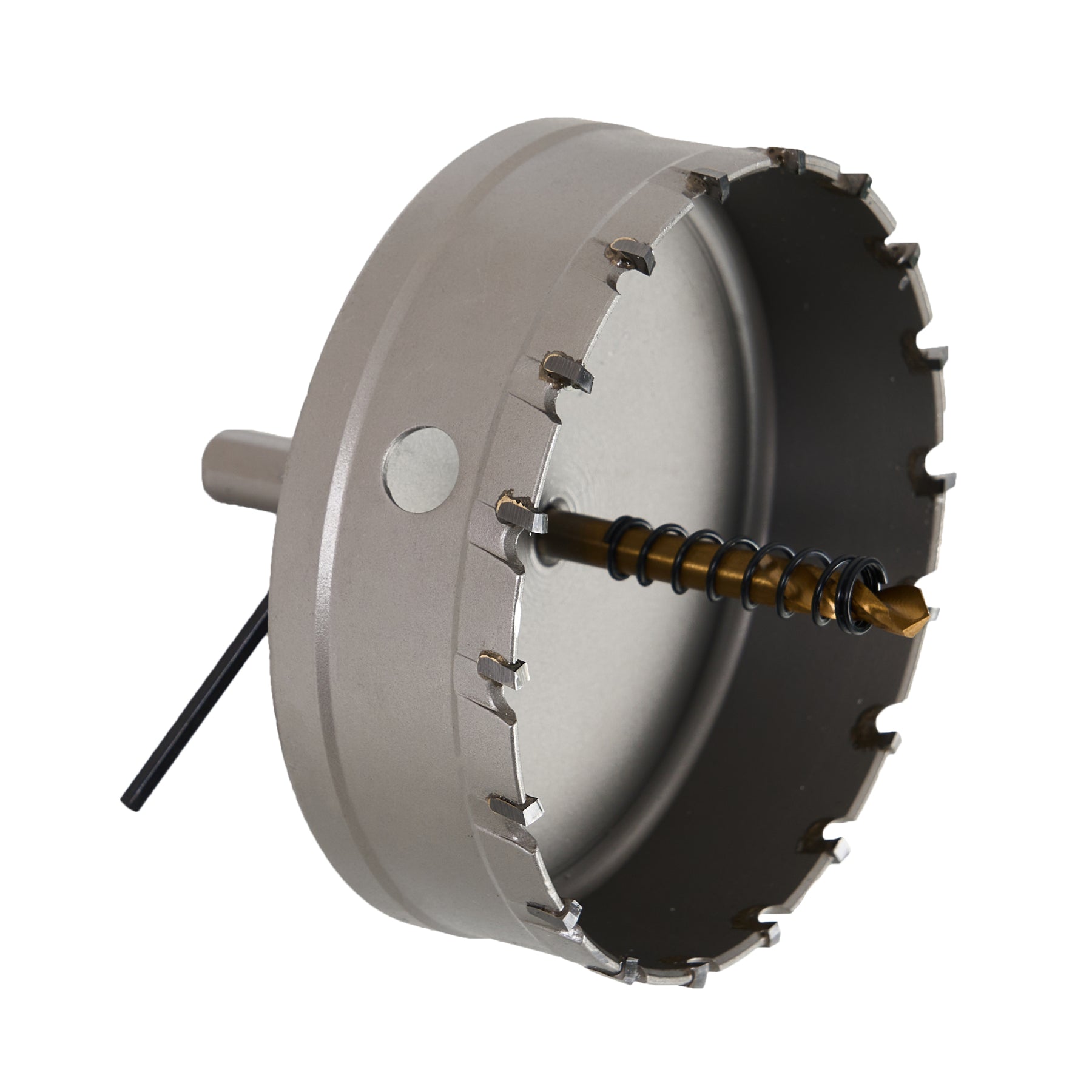 4" Carbide Hole Saw, 3/8" 3-Flat Shank, 1 pc