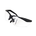 Half-Frame Safety Glasses, Anti-Scratch, Anti-Fog, Black, 1 pair