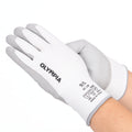 Cut-Resistant Gloves, L/9, Sandy, White/Gray, Cut Level A2, 12 Pairs