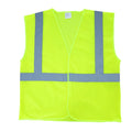 High-Visibility Vest, ANSI Class 2, Lime, L, Hook-and-Loop, Bag of 10