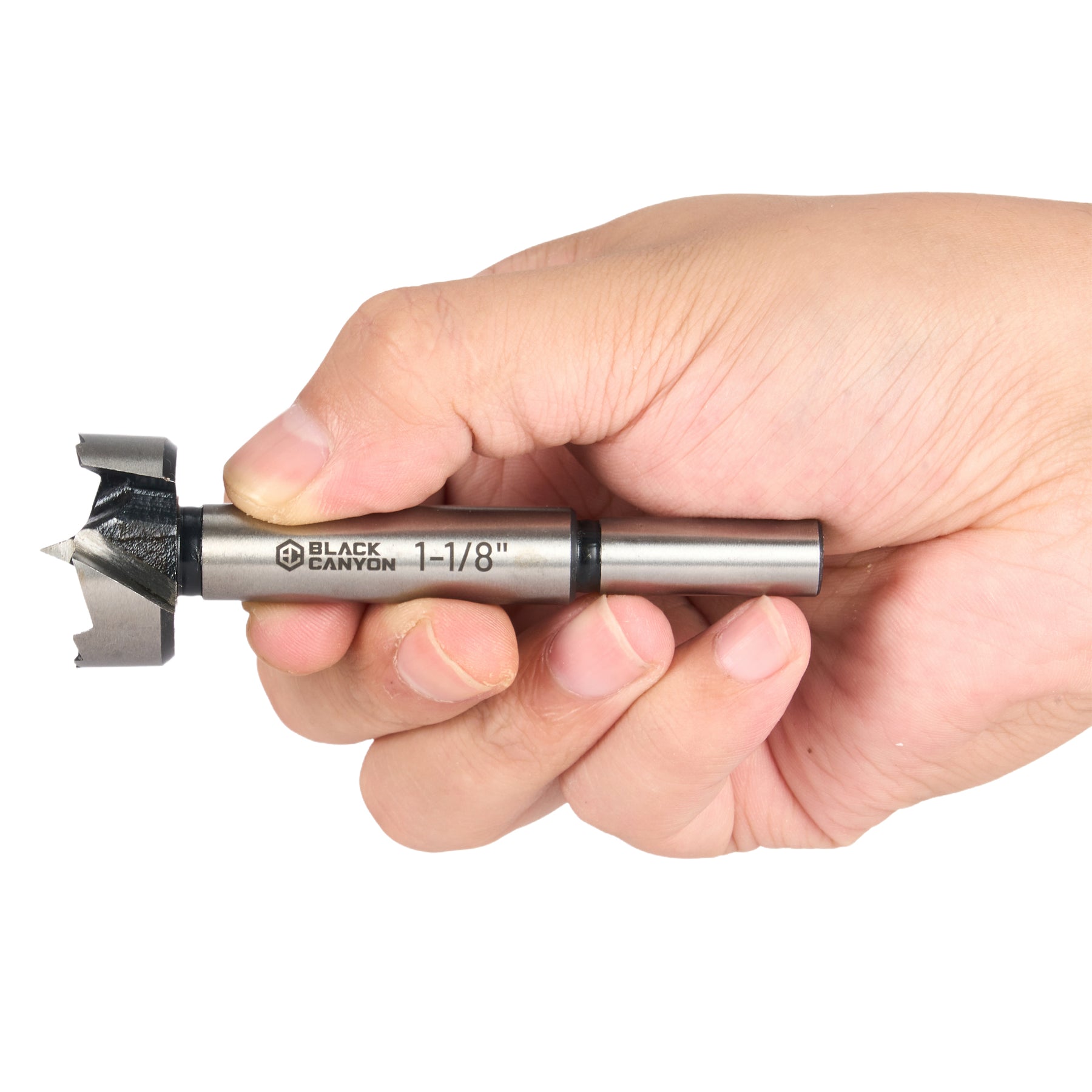 1-1/8" Forstner Bit, 3/8" Straight Shank, 1 pc