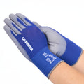 Polyurethane Dipped Gloves, 18ga, Anti-Slip, L/9, Blue/Gray, 12 pairs