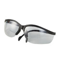 Safety Glasses, Anti-Scratch/Anti-Fog, Half-Frame, Black, 1 Pair