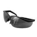 Half-Frame Glasses, Scratchproof, Anti-Fog, Smoke, Blk, 1 ct
