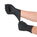 Disposable Nitrile Gloves, 8 mil, Diamond, Black, S/7, 100 count