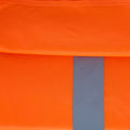 High-Visibility Vest, ANSI Class 2, Orange, L, Hook-and-Loop, Bag of 10