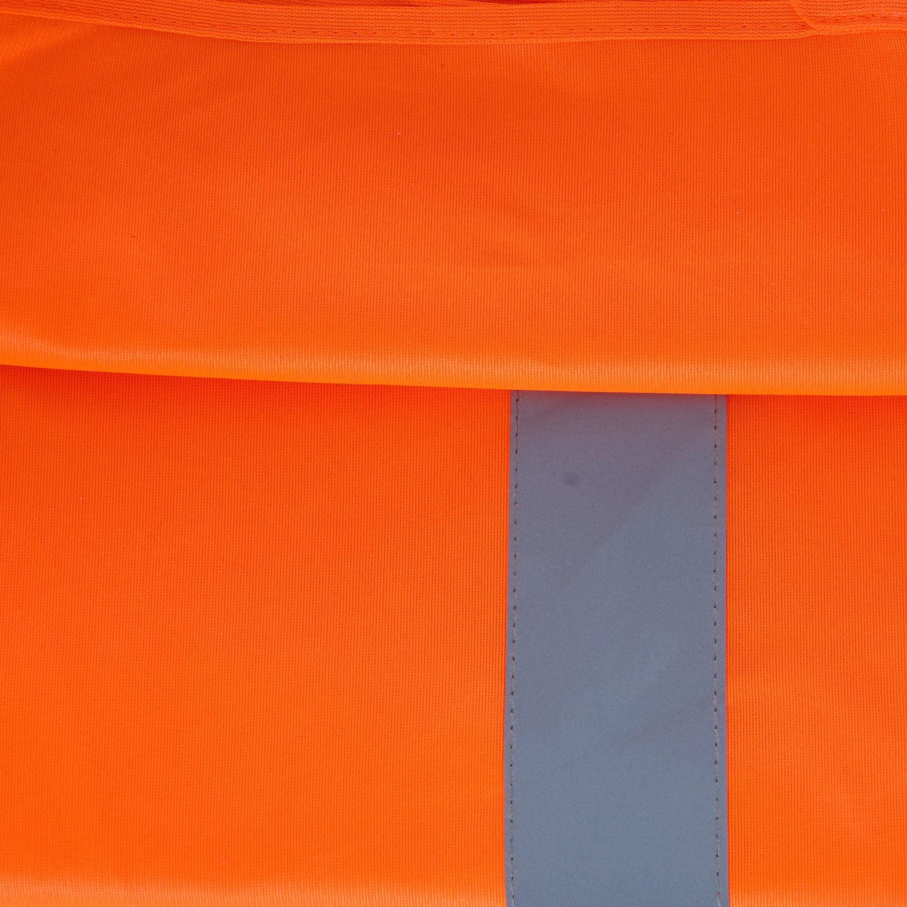 High-Visibility Vest, ANSI Class 2, Orange, L, Hook-and-Loop, Bag of 10