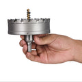 4" Carbide Hole Saw, 3/8" 3-Flat Shank, 1 pc