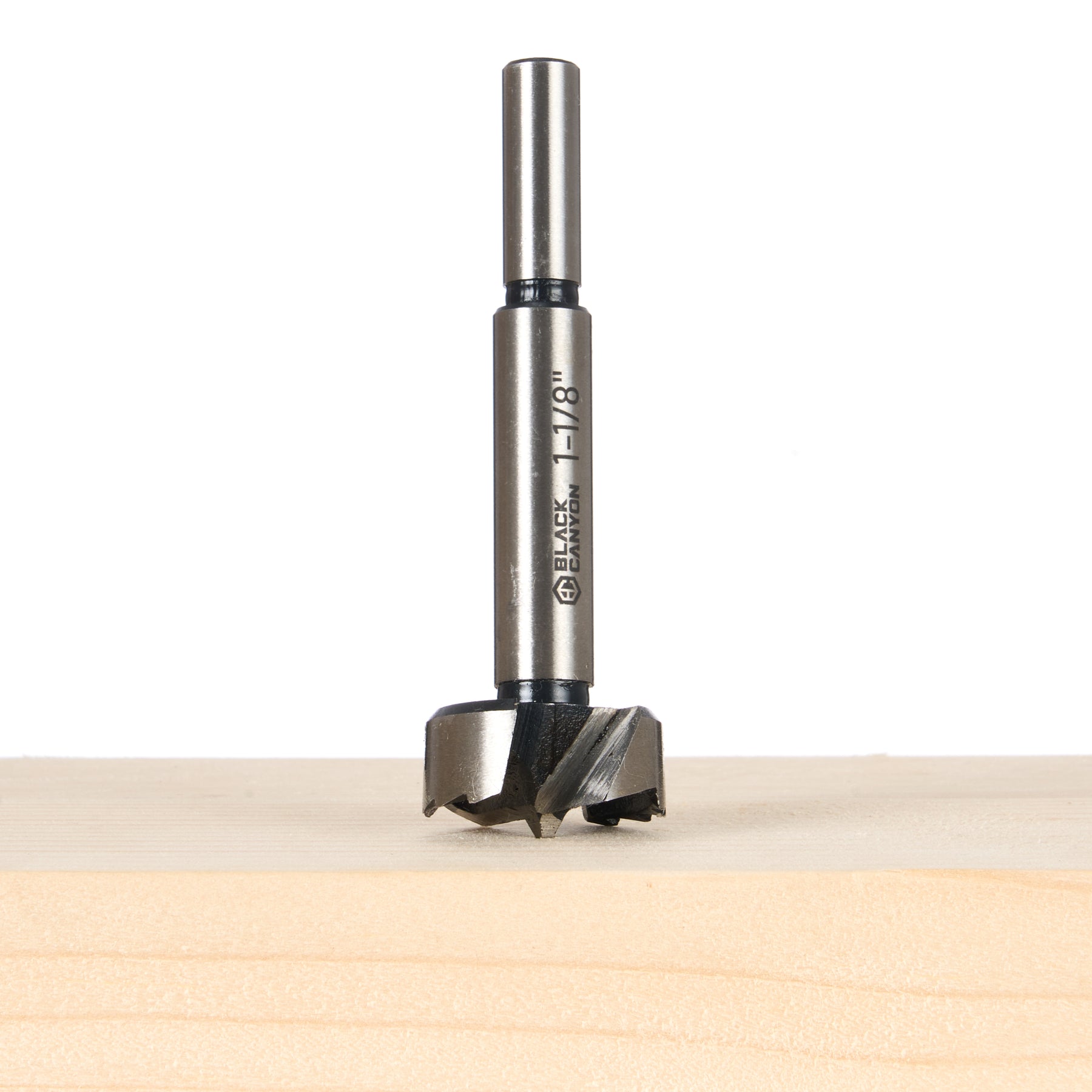 1-1/8" Forstner Bit, 3/8" Straight Shank, 1 pc