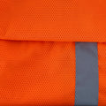 High-Visibility Vest, ANSI Class 2, Orange, L, Zipper, Bag of 10