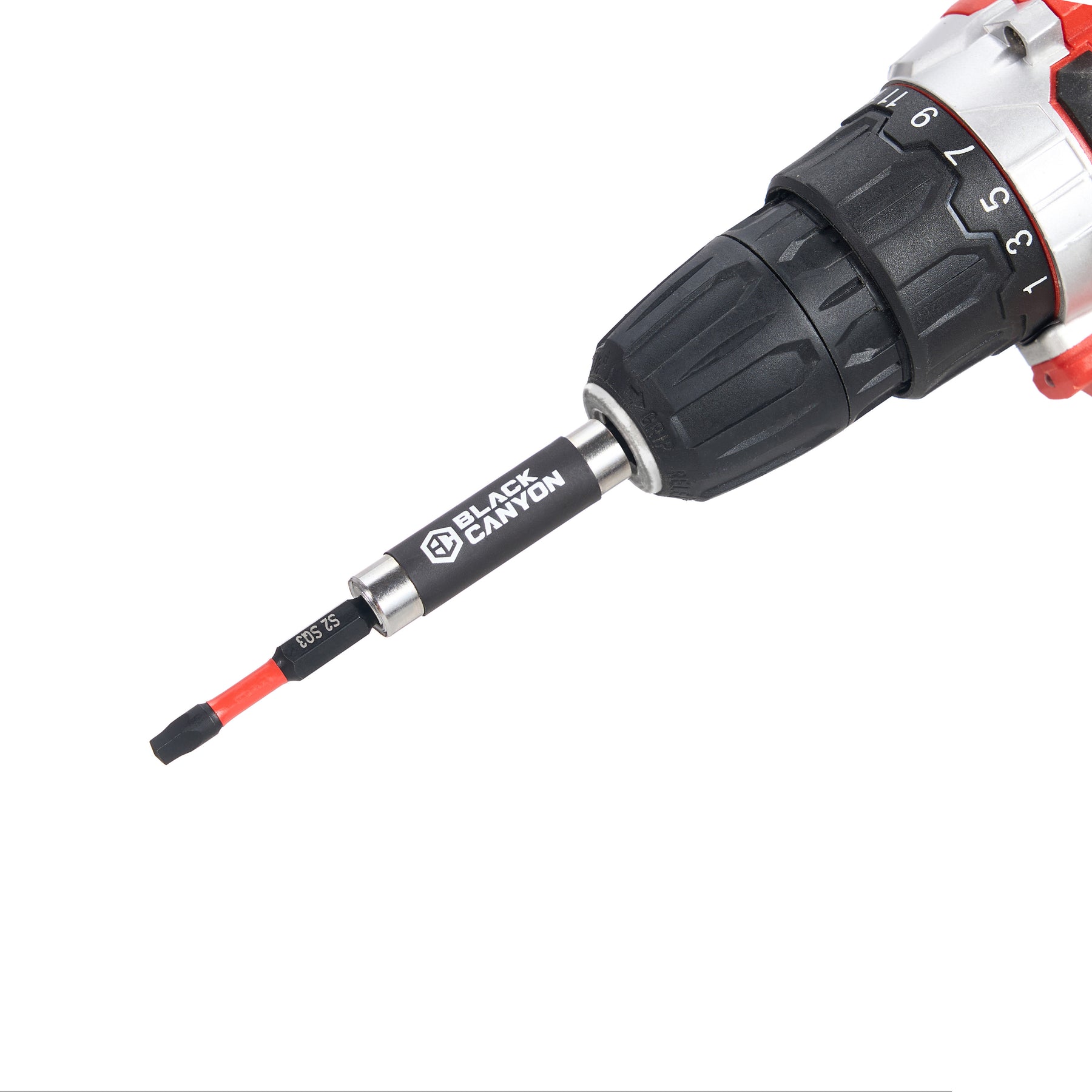 Impact Screwdriver Bits, Square SQ3, 1/4" Shank, 2" Length, 15 pcs