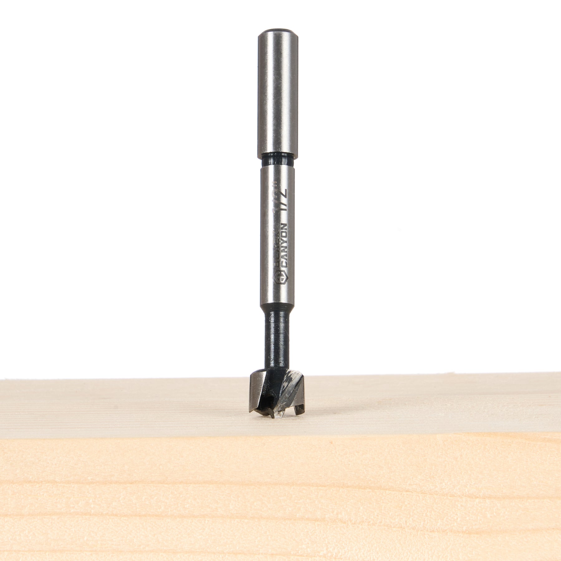 1/2 in Forstner Bit, 3/8 in Straight Shank, 1-Piece