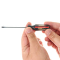 Slotted Screwdriver, 1/8-inch Tip, 3-inch Shank, Hard Handle
