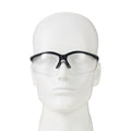 Half-Frame Safety Glasses, Anti-Scratch, Anti-Fog, Black, 1 pair