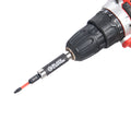 Impact Screwdriver Bits, Square SQ1, 1/4" Shank, 2" Length, 15 pcs