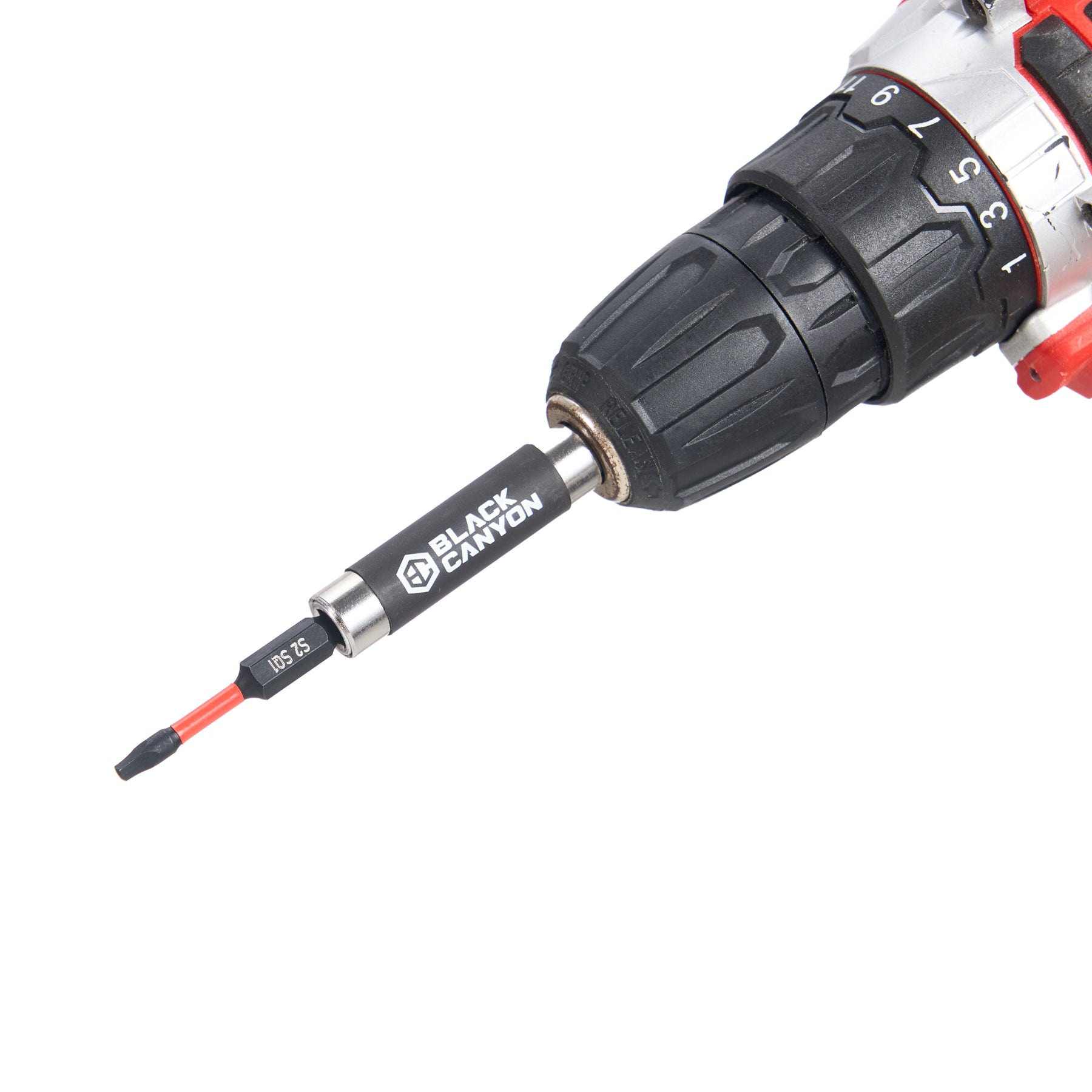 Impact Screwdriver Bits, Square SQ1, 1/4" Shank, 2" Length, 15 pcs
