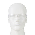 Frameless Safety Glasses, Anti-Scratch, Clear, Wraparound, 12 pairs