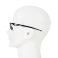 Safety Glasses, Half Frame, Anti-Scratch/Anti-Fog, Black, 1 pair