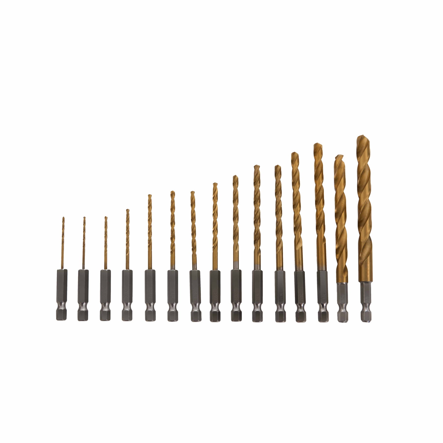 15-Piece HSS Twist Drill Bit Set