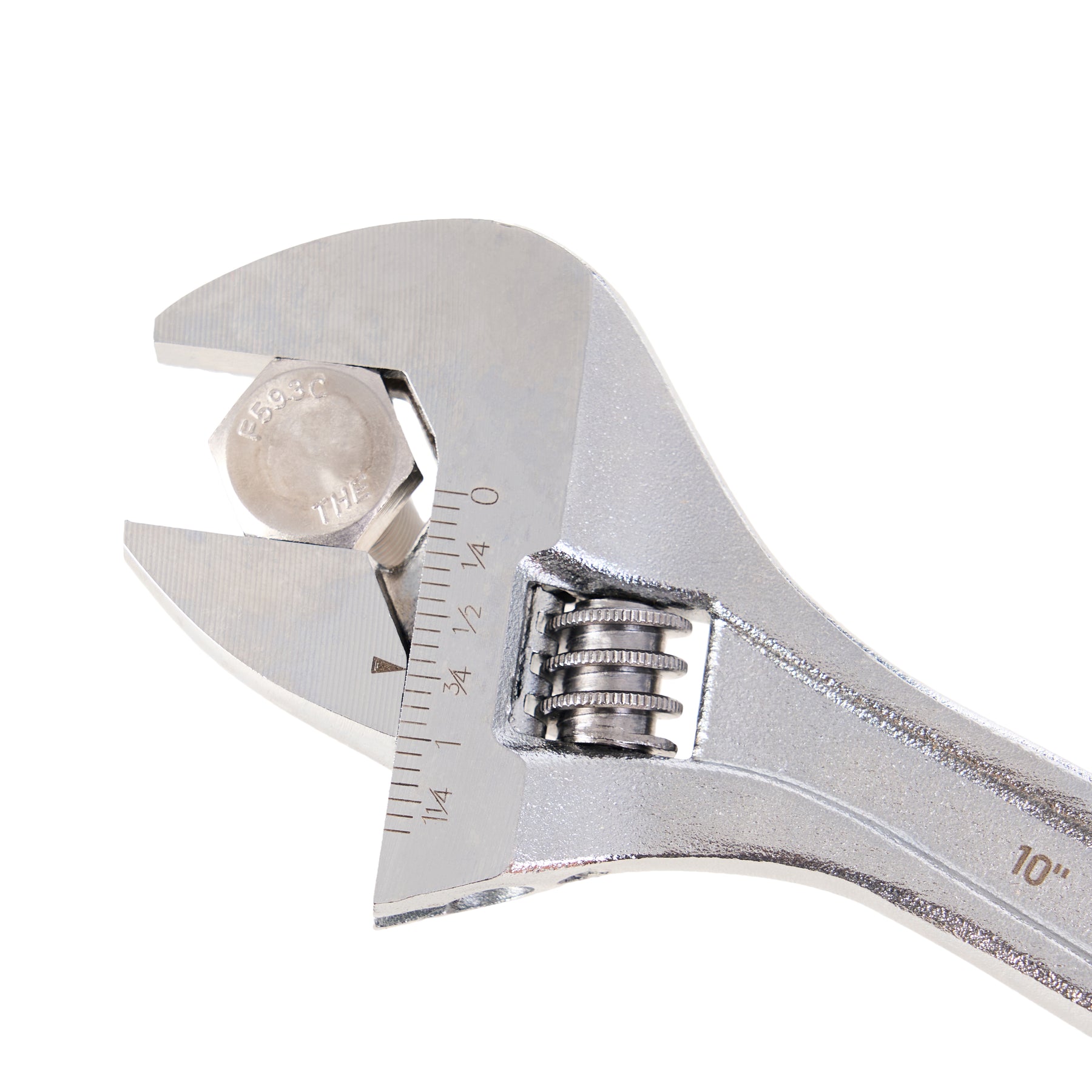 Adjustable Wrench, 10" Length, 1-3/8" Jaw Capacity