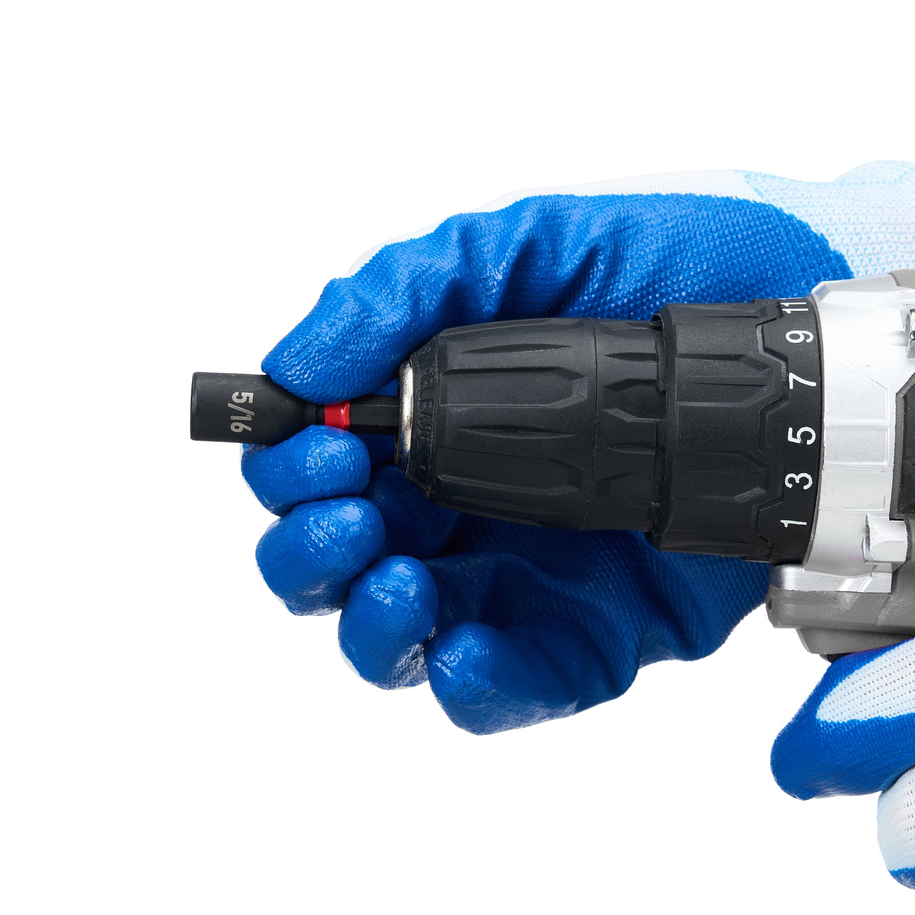 5/16 in Impact Nut Driver, 1/4 in Shank, 1-7/8 in Length, 1 pc