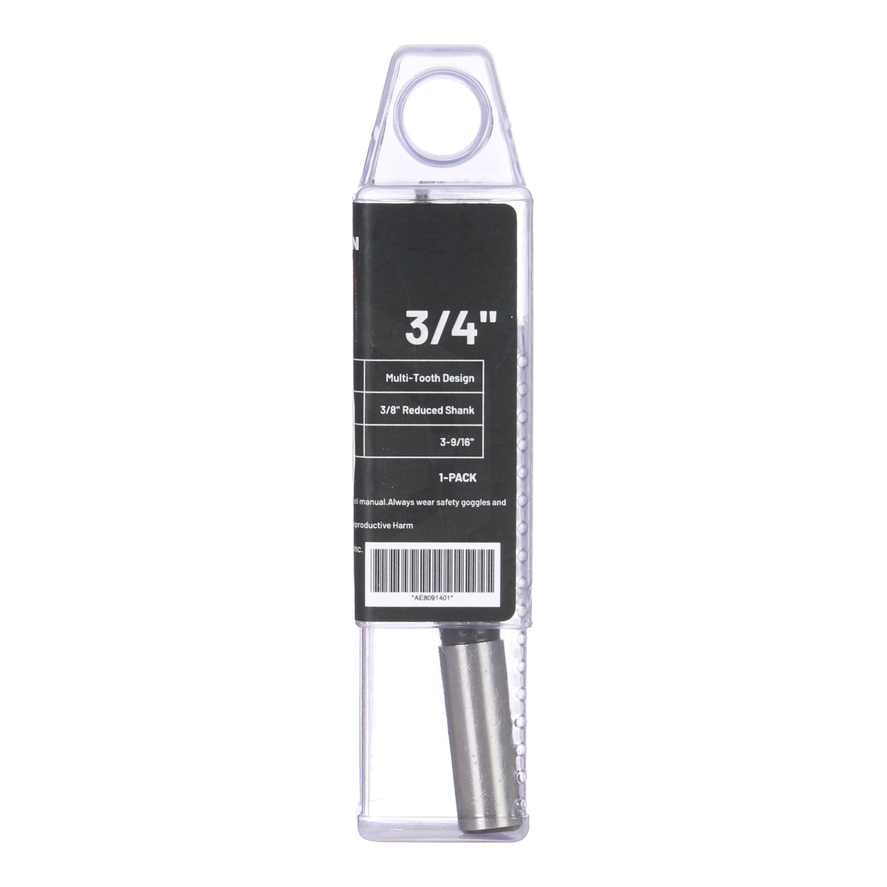 3/4" Forstner Bit, 3/8" Straight Shank, 1 pc