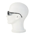 Safety Glasses, Anti-Scratch/Anti-Fog, Half-Frame, Black, 1 Pair
