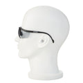 Safety Glasses, Anti-Scratch/Anti-Fog, Half-Frame, Black, 1 Pair