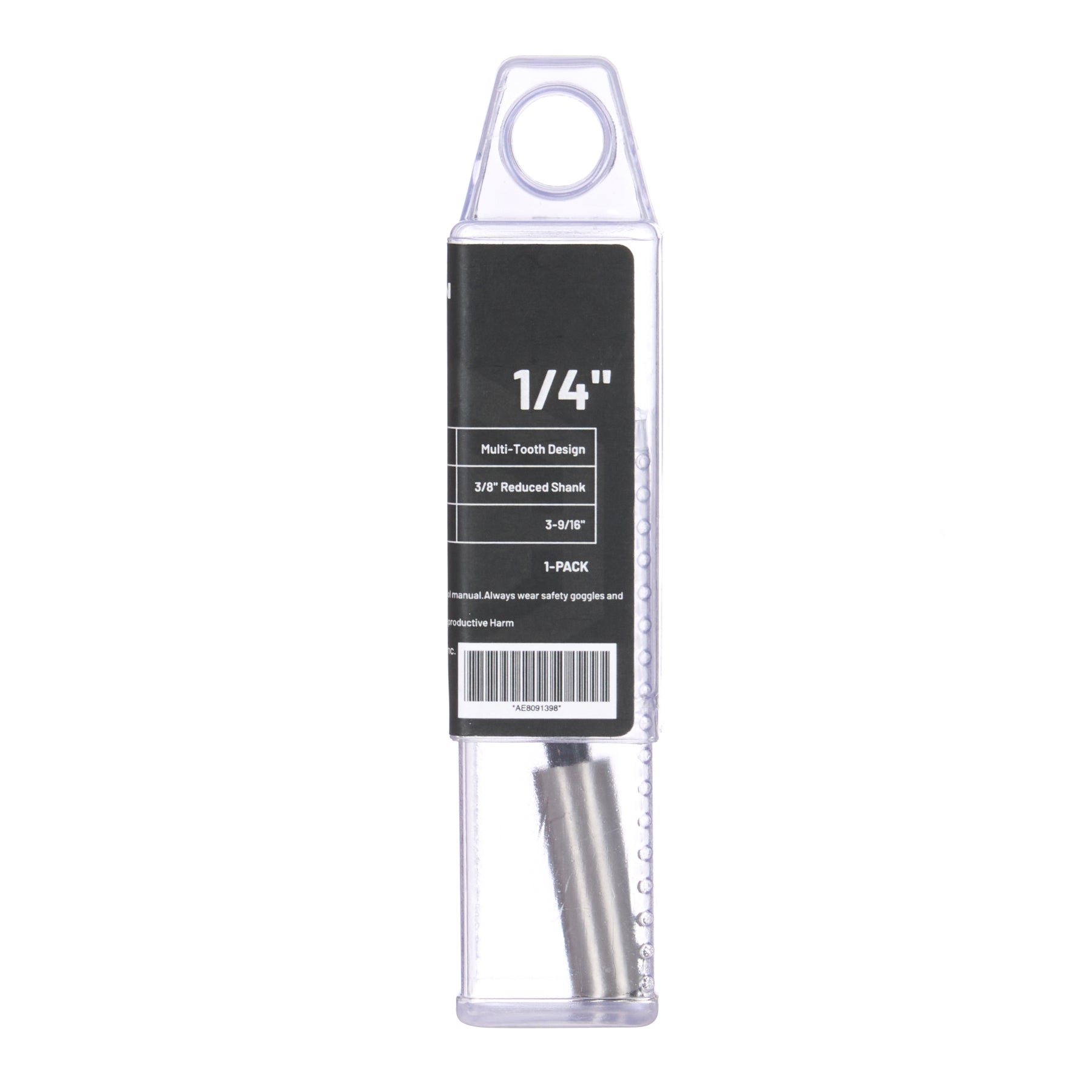 1/4" Forstner Bit, 3/8" Straight Shank, 1 pc