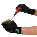 Polyurethane Dipped Gloves, 13ga, Anti-Slip, XL/10, Black, 12 pairs