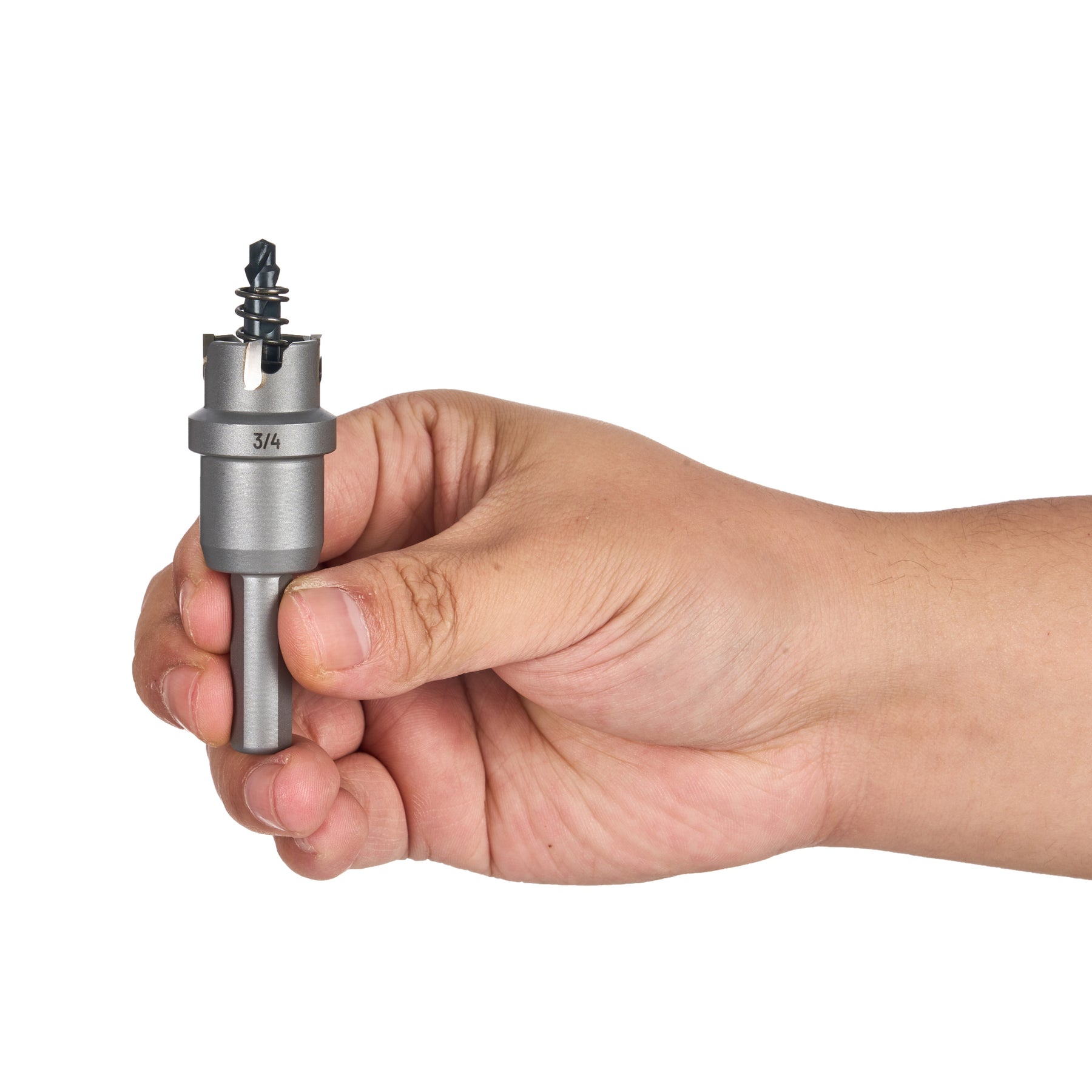 3/4 in Carbide Hole Cutter, 3/8 in 3-Flat Shank, 1 pc