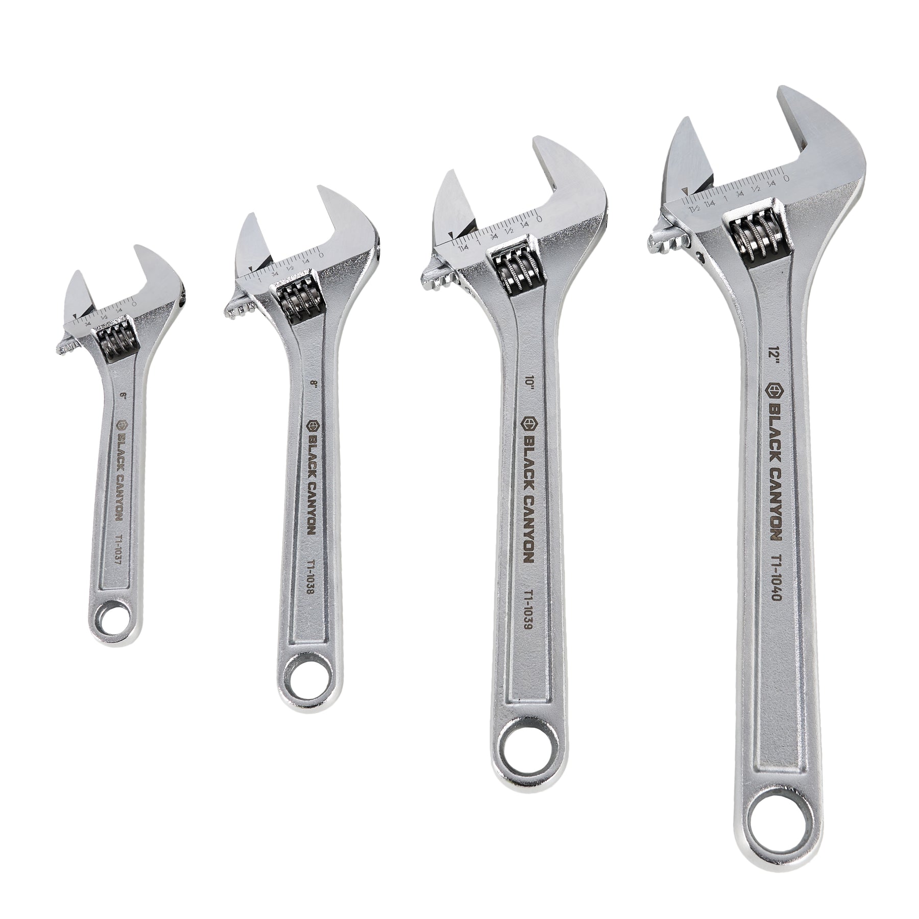 Adjustable Wrench, 10" Length, 1-3/8" Jaw Capacity