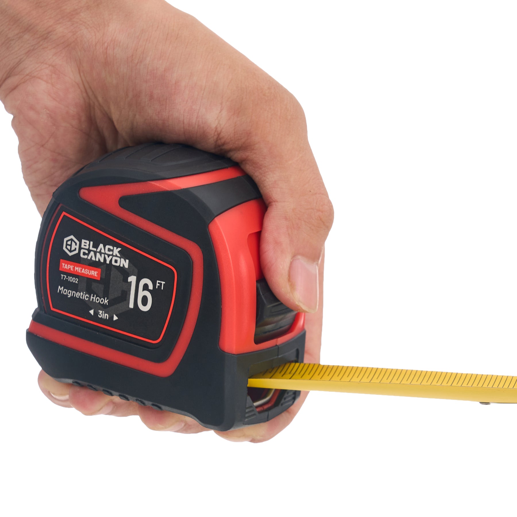 16 ft Tape measure w/ Magnetic Hook, Rubberized Case