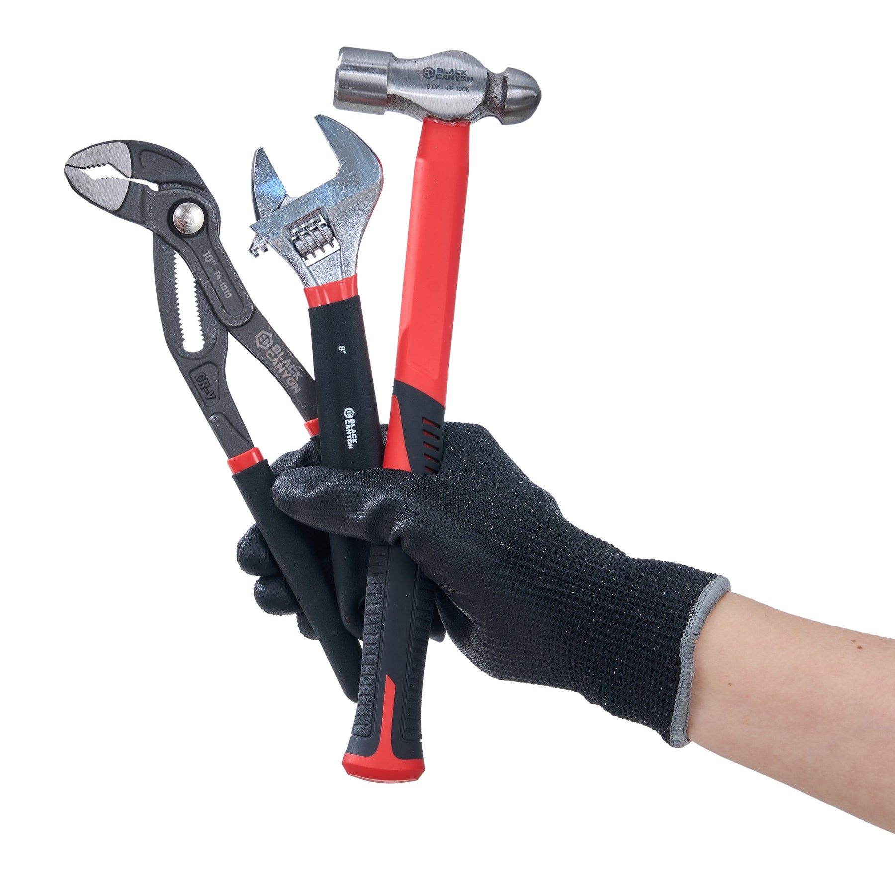Cut-Resistant Gloves, L/9, Sandy, Black, Cut Level A4, 12 Pairs