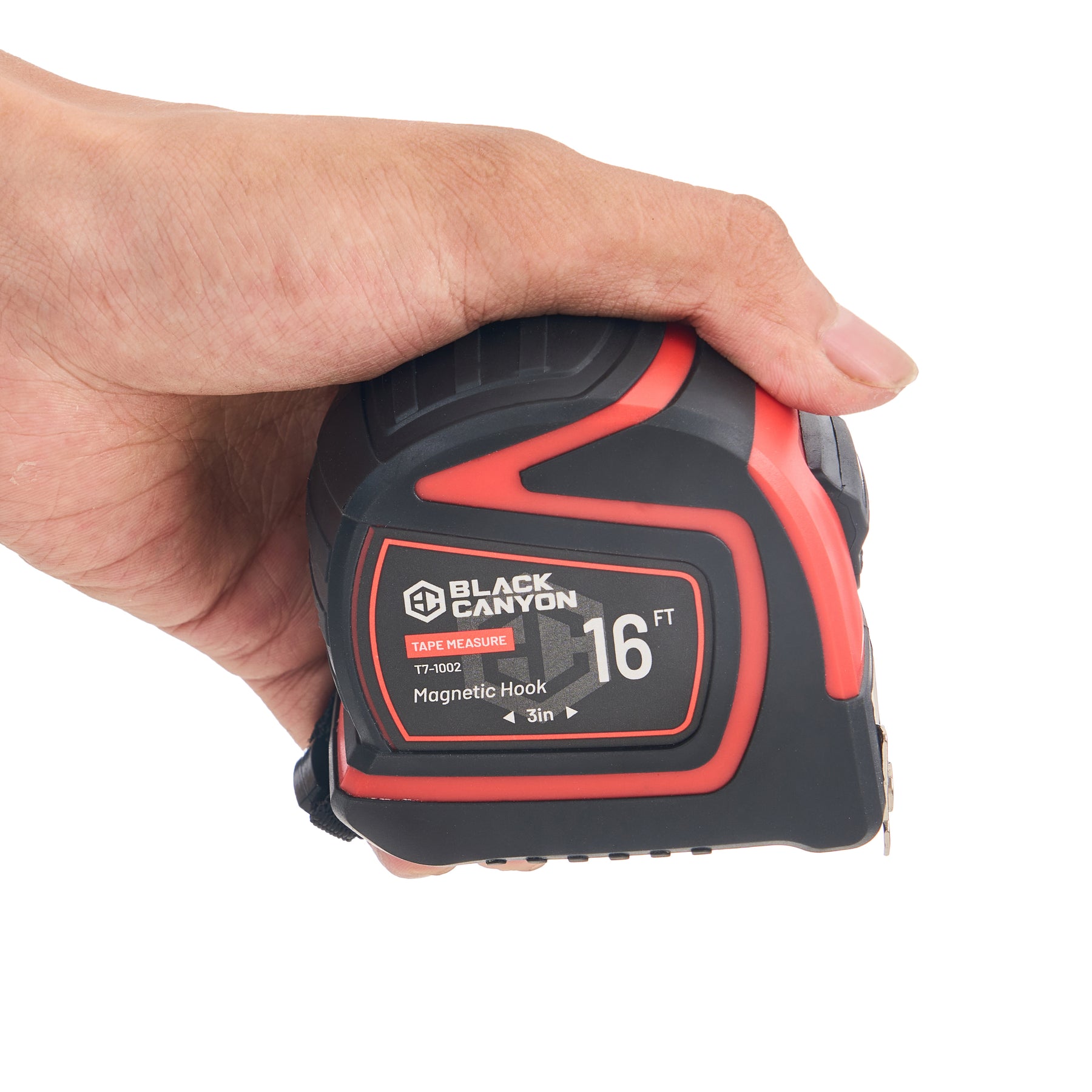 16 ft Tape measure w/ Magnetic Hook, Rubberized Case