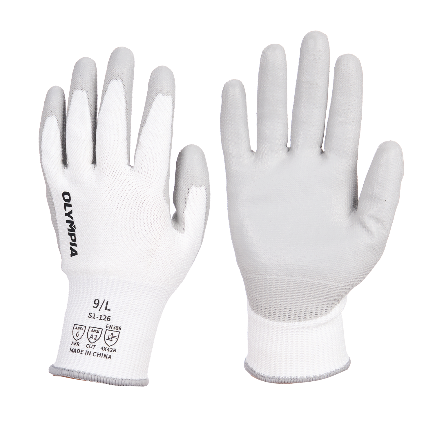 Disposable Bouffant Cap - White, 22" Diameter, Thermoplastic, Flat